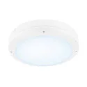 SLV LED Aufbauleuchte OUTDOOR BULKHEAD V 360, IP65 IK10, Ø 36cm, mit Sensor, 20W 3000/4000/6500K 110°, CRI 80, schaltbar, weiß