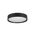 SLV LED Deckenleuchte DECONA 30 CL, PHASE, rund, 17W, 3000/4000K, 1650/1710lm, UGR<25, IK06, IP44, dimmbar, schwarz