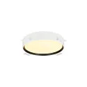 SLV LED Deckenleuchte DECONA 30 CL, PHASE, rund, 17W, 3000/4000K, 1650/1710lm, UGR<25, IK06, IP44, dimmbar, schwarz