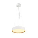 SLV LED Deckenleuchte DECONA 30 CL, PHASE, rund, 17W, 3000/4000K, 1710/1800lm, UGR<25, IK06, IP44, dimmbar, weiß/gold