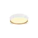 SLV LED Deckenleuchte DECONA 30 CL, PHASE, rund, 17W, 3000/4000K, 1710/1800lm, UGR<25, IK06, IP44, dimmbar, weiß/gold