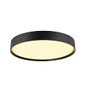 LED Deckenleuchte DECONA 42 CL, PHASE, rund, 23W, 3000/4000K, 2540/2680lm, UGR<25, IK06, IP44, dimmbar, schwarz
