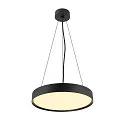 SLV LED Deckenleuchte DECONA 42 CL, PHASE, rund, 23W, 3000/4000K, 2540/2680lm, UGR<25, IK06, IP44, dimmbar, schwarz