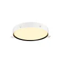 SLV LED Deckenleuchte DECONA 42 CL, PHASE, rund, 23W, 3000/4000K, 2540/2680lm, UGR<25, IK06, IP44, dimmbar, schwarz