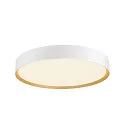SLV LED Deckenleuchte DECONA 42 CL, PHASE, rund, 23W, 3000/4000K, 2600/2730lm, UGR<25, IK06, IP44, dimmbar, weiß/gold