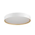 SLV LED Deckenleuchte DECONA 42 CL, PHASE, rund, 23W, 3000/4000K, 2600/2730lm, UGR<25, IK06, IP44, dimmbar, weiß/gold