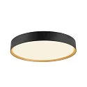 SLV LED Deckenleuchte DECONA 42 CL, PHASE, rund, 23W, 3000/4000K, 2550/2680lm, UGR<25, IK06, IP44, dimmbar, schwarz/gold