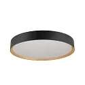 SLV LED Deckenleuchte DECONA 42 CL, PHASE, rund, 23W, 3000/4000K, 2550/2680lm, UGR<25, IK06, IP44, dimmbar, schwarz/gold