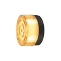 wall and ceiling luminaire CYFT WAVE IP65, amber, black, lacquered dimmable