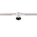 SLV LED Spot FIXT-IT!, 48V, DALI, rund, für Einbauschiene, 36°, 8W, 2000-3000K, 480lm, UGR<19, IP20, dimmbar, weiß/schwarz