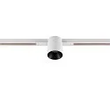 SLV LED Spot FIXT-IT!, 48V, DALI, rund, für Einbauschiene, 36°, 8W, 2000-3000K, 480lm, UGR<19, IP20, dimmbar, weiß/schwarz