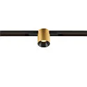 track spot FIXT-IT! round, built-in version, suitable for VDU workstation IP20, gold, black, lacquered dimmable