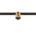 SLV LED Spot FIXT-IT!, 48V, DALI, rund, für Einbauschiene, 36°, 8W, 2000-3000K, 480lm, UGR<19, IP20, dimmbar, gold/schwarz