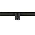 SLV LED Spot FIXT-IT!, 48V, DALI, rund, für Aufbauschiene, 36°, 7W, 3000K, 850lm, UGR<19, IP20, dimmbar, schwarz/schwarz
