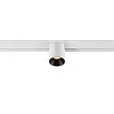 SLV LED Spot FIXT-IT!, 48V, DALI, rund, für Aufbauschiene, 36°, 8W, 2000-3000K, 480lm, UGR<19, IP20, dimmbar, weiß/schwarz