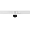 SLV LED Spot FIXT-IT!, 48V, DALI, rund, für Aufbauschiene, 36°, 8W, 2000-3000K, 480lm, UGR<19, IP20, dimmbar, weiß/schwarz