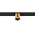 SLV LED Spot FIXT-IT!, 48V, DALI, rund, für Aufbauschiene, 36°, 8W, 2000-3000K, 480lm, UGR<19, IP20, dimmbar, gold/schwarz