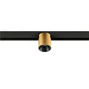 SLV LED Spot FIXT-IT!, 48V, DALI, rund, für Aufbauschiene, 36°, 8W, 2000-3000K, 480lm, UGR<19, IP20, dimmbar, gold/schwarz