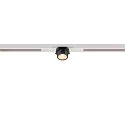 SLV LED Spot FIXT-IT!, 48V, DALI, eckig, für Einbauschiene, 36°, 7W, 2700K, 800lm, UGR<19, IP20, dimmbar, weiß/schwarz
