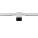 SLV LED Spot FIXT-IT!, 48V, DALI, eckig, für Einbauschiene, 36°, 7W, 3000K, 865lm, UGR<19, IP20, dimmbar, weiß/schwarz