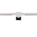 SLV LED Spot FIXT-IT!, 48V, DALI, eckig, für Einbauschiene, 36°, 8W, 2000-3000K, 495lm, UGR<19, IP20, dimmbar, weiß/schwarz