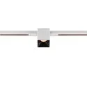 SLV LED Spot FIXT-IT!, 48V, DALI, eckig, für Einbauschiene, 36°, 8W, 2000-3000K, 495lm, UGR<19, IP20, dimmbar, weiß/schwarz