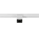SLV track spot FIXT-IT! round, surface-mounted version, suitable for VDU workstation IP20, black, white, lacquered dimmable