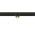 SLV track spot FIXT-IT! round, surface-mounted version, suitable for VDU workstation IP20, bronze, black, lacquered dimmable
