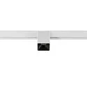 SLV track spot FIXT-IT! round, surface-mounted version, suitable for VDU workstation IP20, black, white, lacquered dimmable