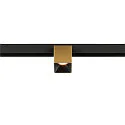SLV track spot FIXT-IT! round, surface-mounted version, suitable for VDU workstation IP20, gold, black, lacquered dimmable