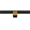 SLV track spot FIXT-IT! round, surface-mounted version, suitable for VDU workstation IP20, gold, black, lacquered dimmable
