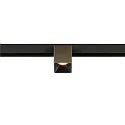 SLV track spot FIXT-IT! round, surface-mounted version, suitable for VDU workstation IP20, bronze, black, lacquered dimmable