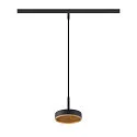 pendant luminaire GRIP! FLAT IP20, gold, black dimmable