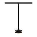 pendant luminaire GRIP! FLAT IP20, gold, black dimmable