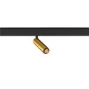 LED Strahler GRIP! S, 48V, zylindrisch, 29°, 9,8W, 2700K, 590lm, IP20, IK02, dimmbar, gold/schwarz