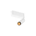 ceiling luminaire GRIP!S SINGLE suitable for VDU workstation IP20, black, white, lacquered dimmable