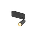 SLV LED Deckenaufbauleuchte GRIP! S SINGLE, 29°, 11W, IP20, dimmbar, 3000K, 650lm, schwarz/gold