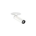 ceiling recessed luminaire GRIP!S cylindrical, suitable for VDU workstation IP20, black, white, lacquered dimmable