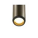 SLV LED Deckeneinbaustrahler GRIP! S, zylindrisch, 29°, 10W, IP20, dimmbar, 3000K, 620lm, bronze/schwarz