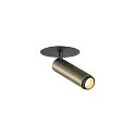 SLV LED Deckeneinbaustrahler GRIP! S, zylindrisch, 29°, 10W, IP20, dimmbar, 3000K, 620lm, bronze/schwarz