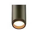 SLV ceiling luminaire GRIP!M SINGLE IP20, bronze, black, lacquered dimmable
