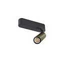 SLV ceiling luminaire GRIP!M SINGLE IP20, bronze, black, lacquered dimmable