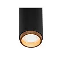 SLV LED Deckenaufbauleuchte GRIP! M DOUBLE, 42°, 28W, IP20, dimmbar, 2700K, 2920lm, schwarz/gold