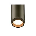 SLV LED Deckenaufbauleuchte GRIP! M DOUBLE, 42°, 28W, IP20, dimmbar, 2700K, 2920lm, bronze/schwarz
