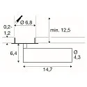 SLV ceiling recessed luminaire GRIP!M cylindrical IP20, black, white, lacquered dimmable