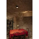 ceiling luminaire GRIP! FLAT IP20, gold, black, lacquered dimmable