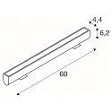 SLV outdoor wall luminaire GALEN PRO 60 IP65, anthracite, lacquered dimmable
