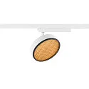 SLV LED 1-Phasen Strahler GRIP! FLAT, 16W 2700/3000K (CCT Switch), CRi>90, dimmbar, UGR<15, Wabenfilter, kardanisch, weiß / schwarz