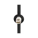 SLV Stehleuchte SUN FL, rund, G9, 1x max. 5W, IP20, dimmbar, schwarz