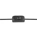 SLV Stehleuchte SUN FL, rund, G9, 1x max. 5W, IP20, dimmbar, schwarz